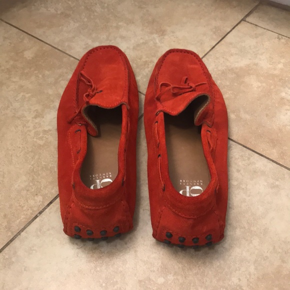 Red Suede Driving Loafer (Barney’s New York) main image 5